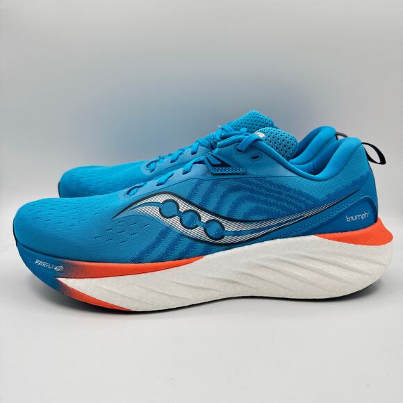 Saucony Triumph 22 Vizi Blue Pepper Road Running Walking Sneakers Men’s 11.5 - Picture 4 of 8
